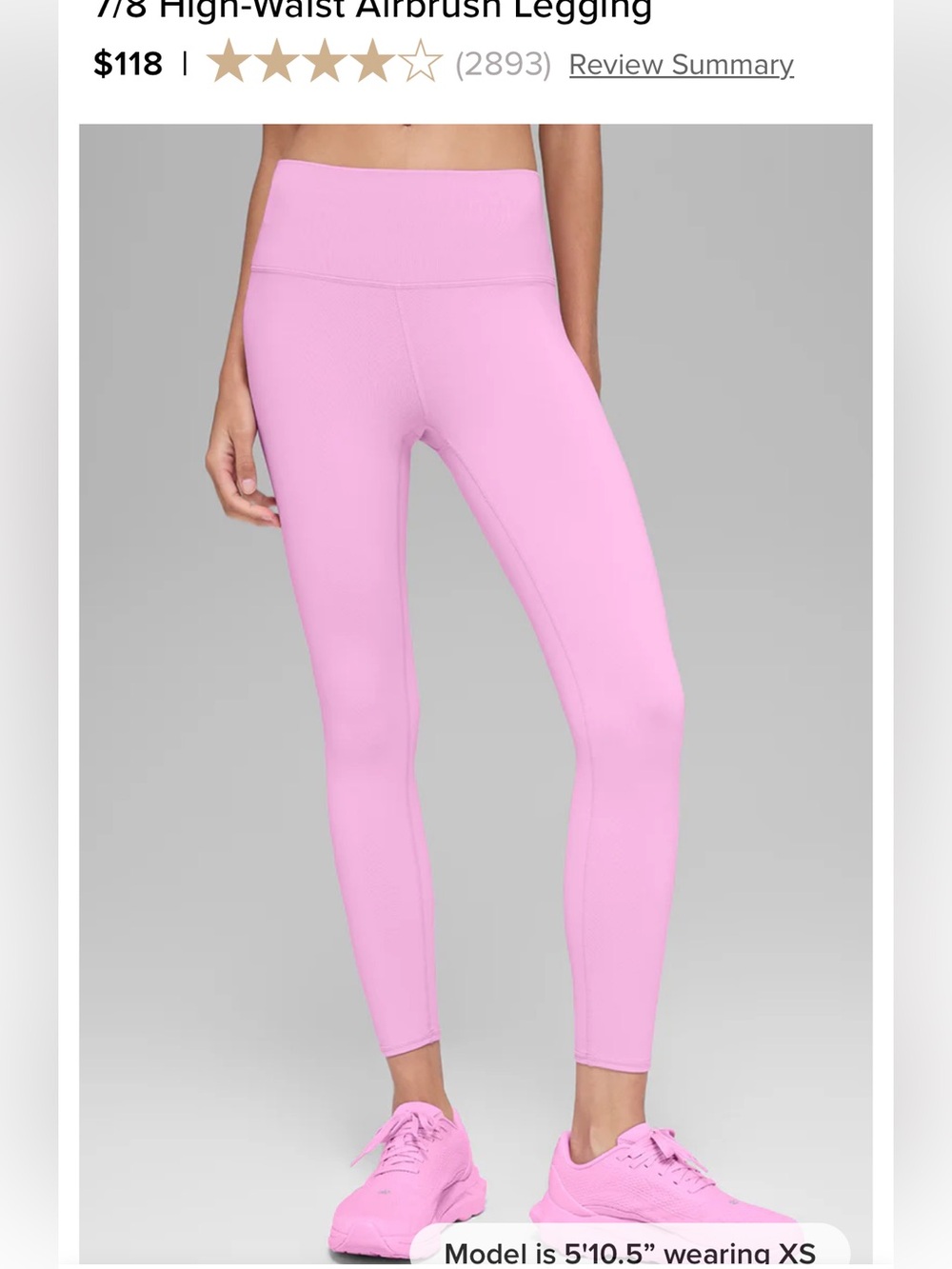 Pink alo leggings